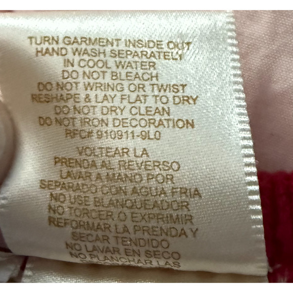 Vintage Bobbie Brooks Christmas Poinsettia Vest XL 16/18 Ramie Cotton Y2K 90s - Picture 11 of 12